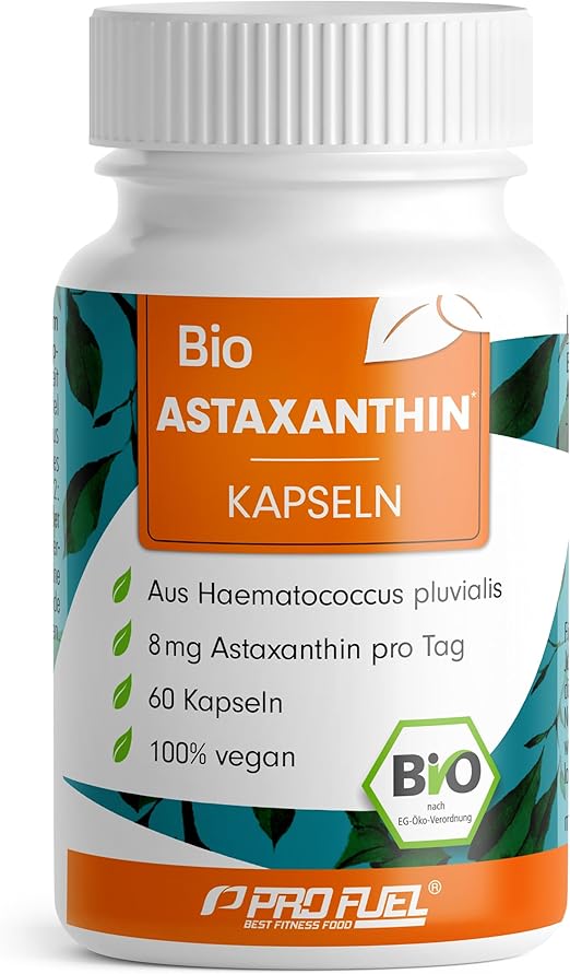 BIO Astaxanthin-Kapseln 60x - Astaxanthin hochdosiert & bio